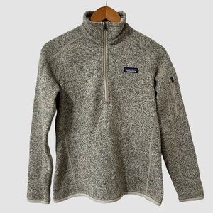 Patagonia Gray “Worn Wear” 1/4 Zip Long Sleeve Pullover Sweater S
